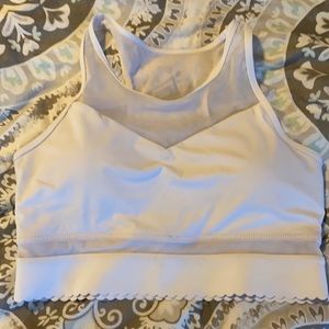 Zyia White star mesh bra